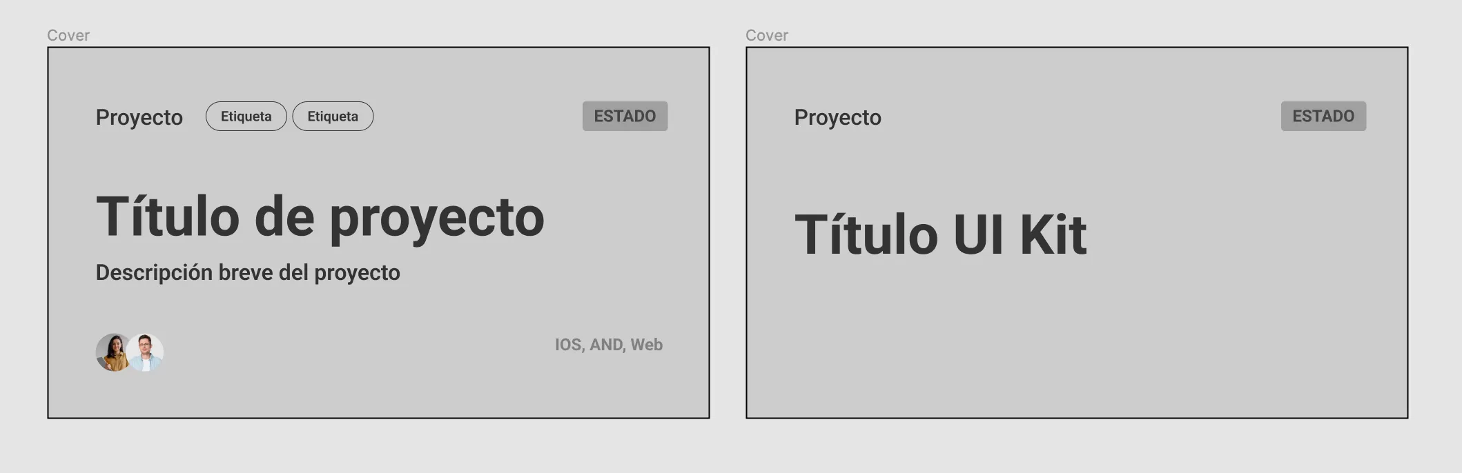 ejemplo de lo que podrían mostrar las Covers