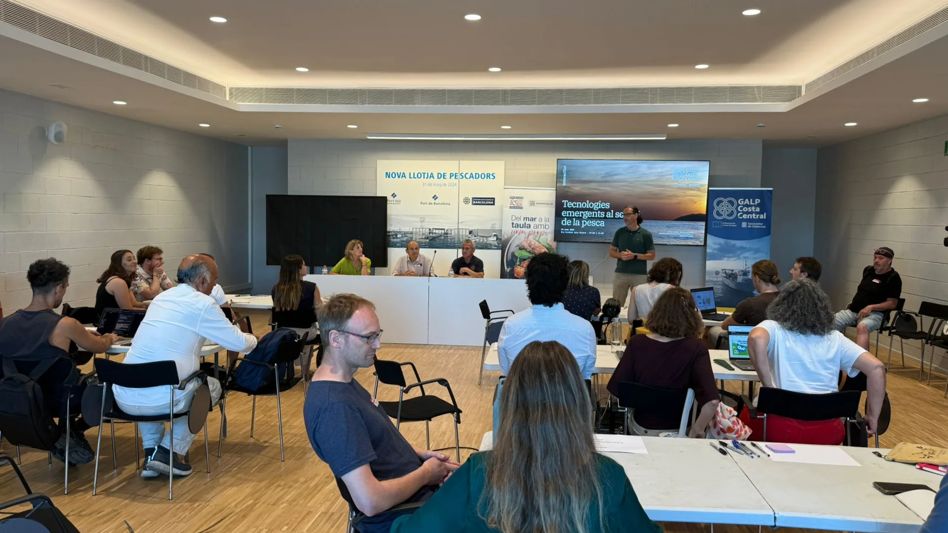 Vista general de la jornada a la Confraria de Pescadors de Barcelona