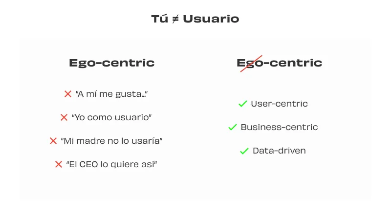 Egocentrimo fuera Ego, seamos centric
