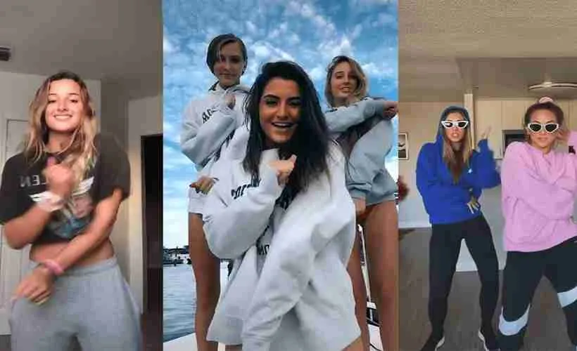 Chicas bailando en Tiktok